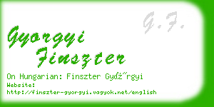 gyorgyi finszter business card